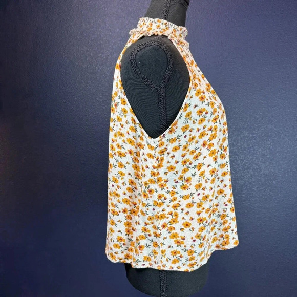 Dizzy Gal Brinn Sunny Floral Keyhole Tank Top, Size Large - Picture 7 of 11